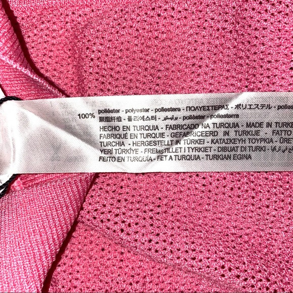 ZARA Pink Mesh Knit Stretch Halter Crop Top - Picture 10 of 14